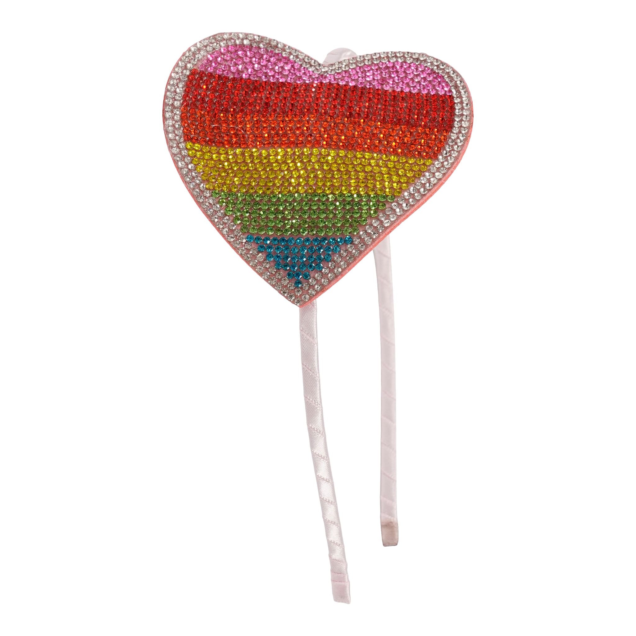 Large Crystal Heart HeadBand - Denny's