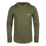 Camo C Script Hooded Tee - Denny's