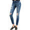 High Rise Distressed Crop Skinny - Denny's