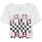Cheap Trick Checkered Crop Tee - Denny's