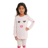 Long Sleeve Cozy Knit with Lashes and Lips - Denny's