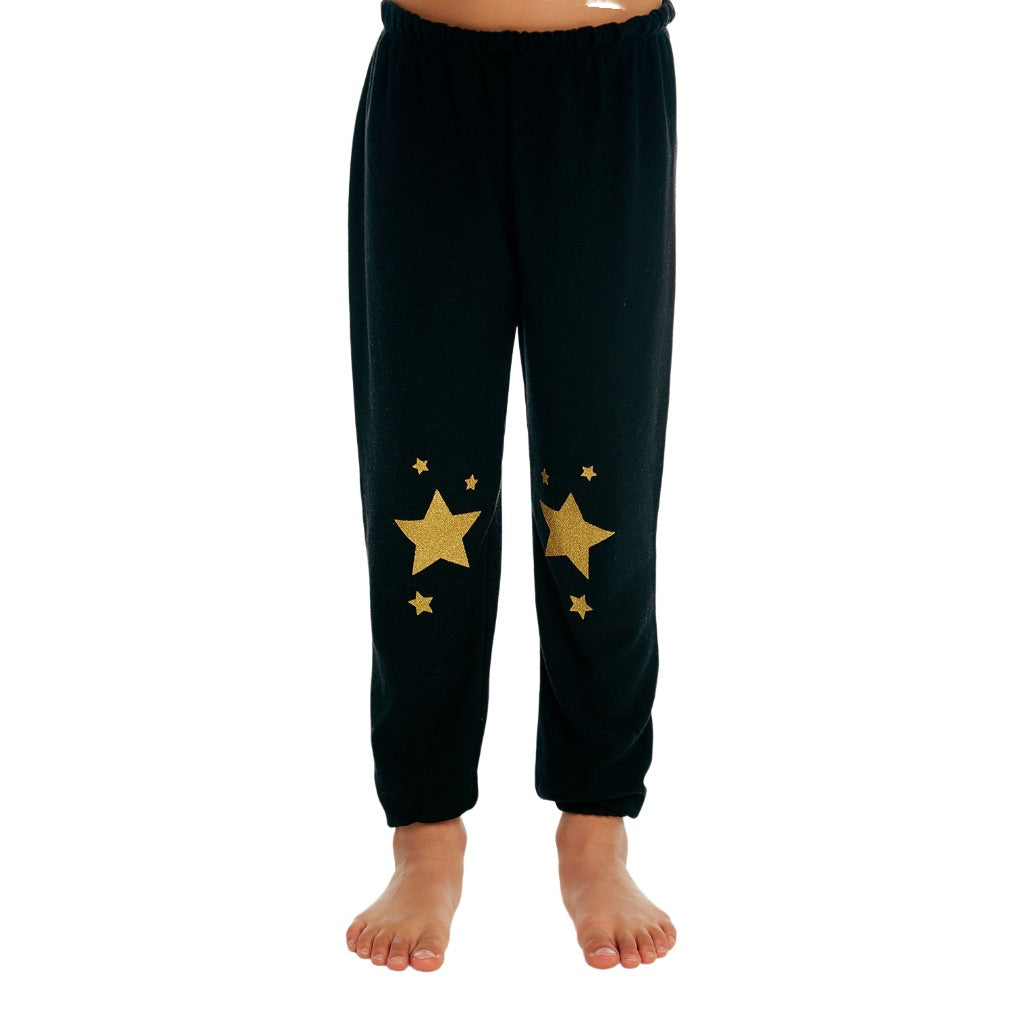 Cozy Knit Pant with Golden Stars - Denny's