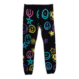 Cozy Knit Smiley Grafitti Jogger - Denny's