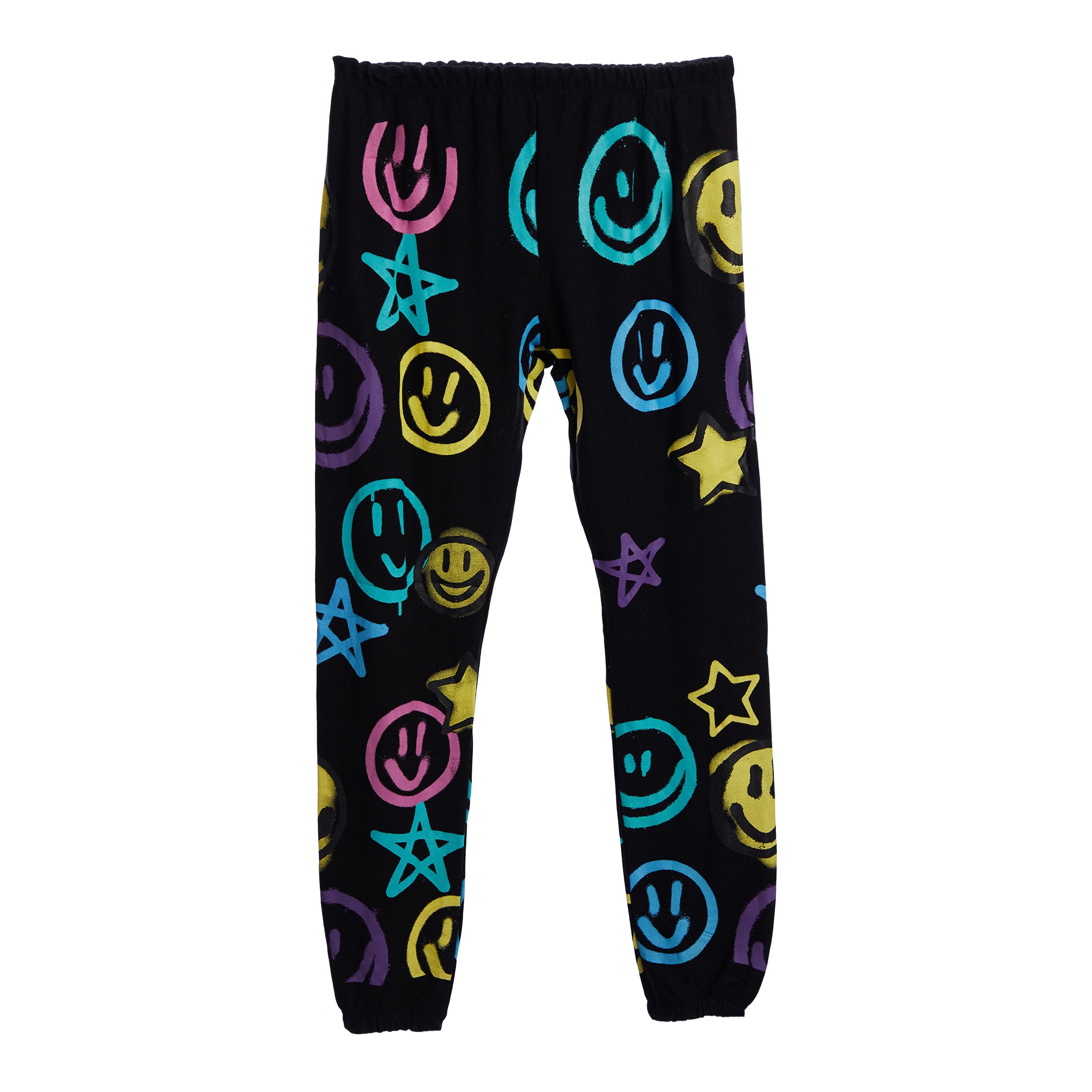 Cozy Knit Smiley Grafitti Jogger - Denny's