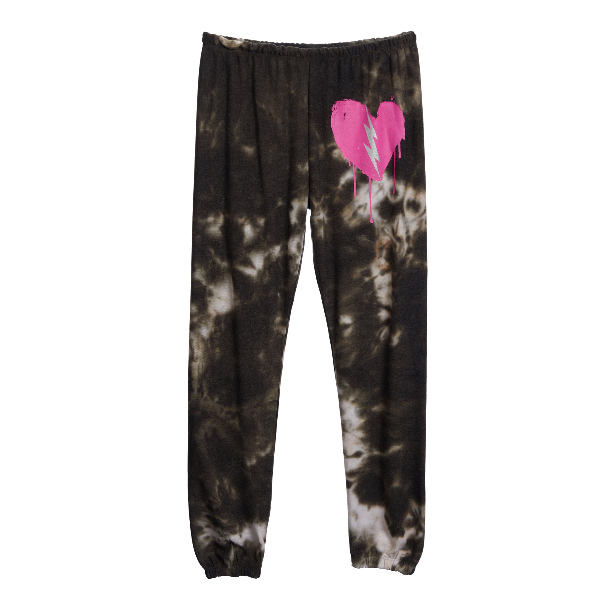Lightning Heart Tie Dye Sweatpant - Denny's