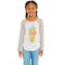 Long Sleeve Raglan with Ruffle Rainbow Ice Cream Cone - Denny's