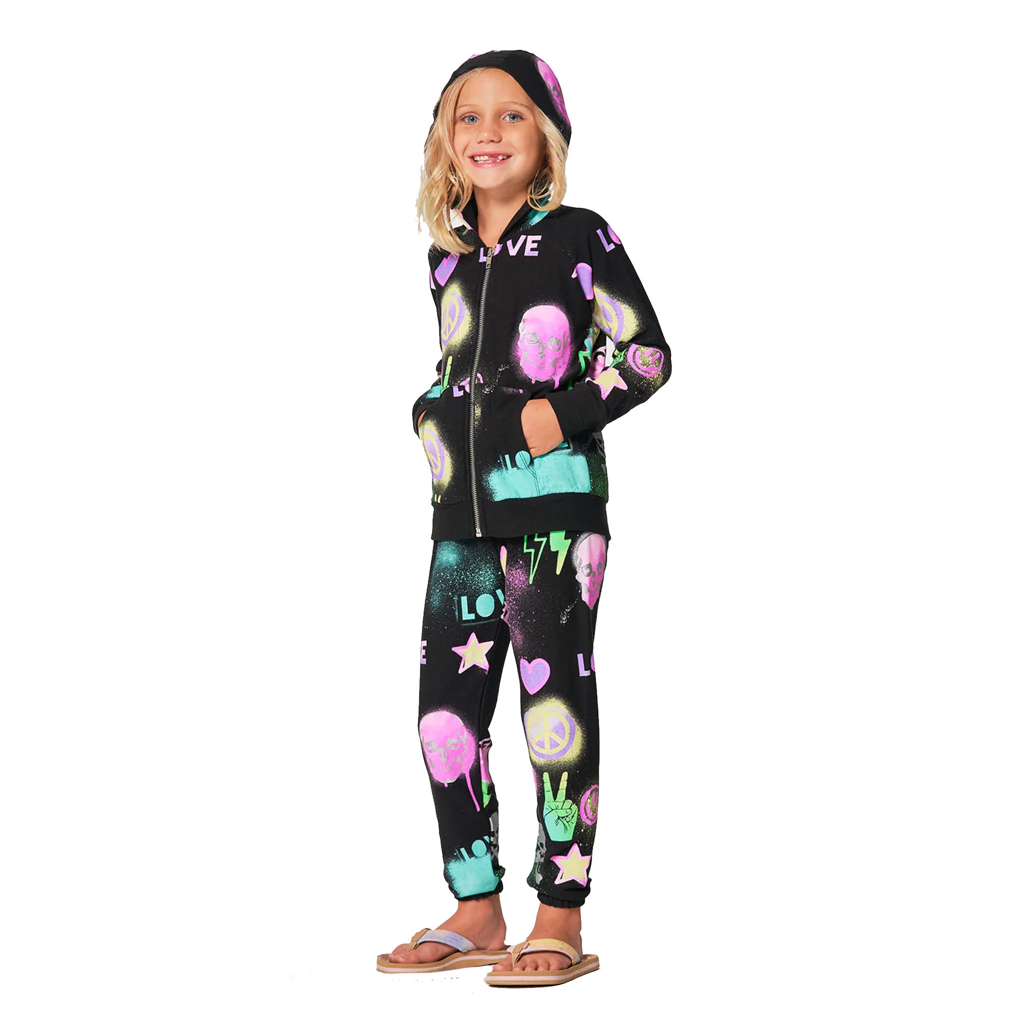 Skull Mash Up Jogger - Denny's