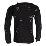 Cozy Knit Raglan Weekend Hearts - Denny's