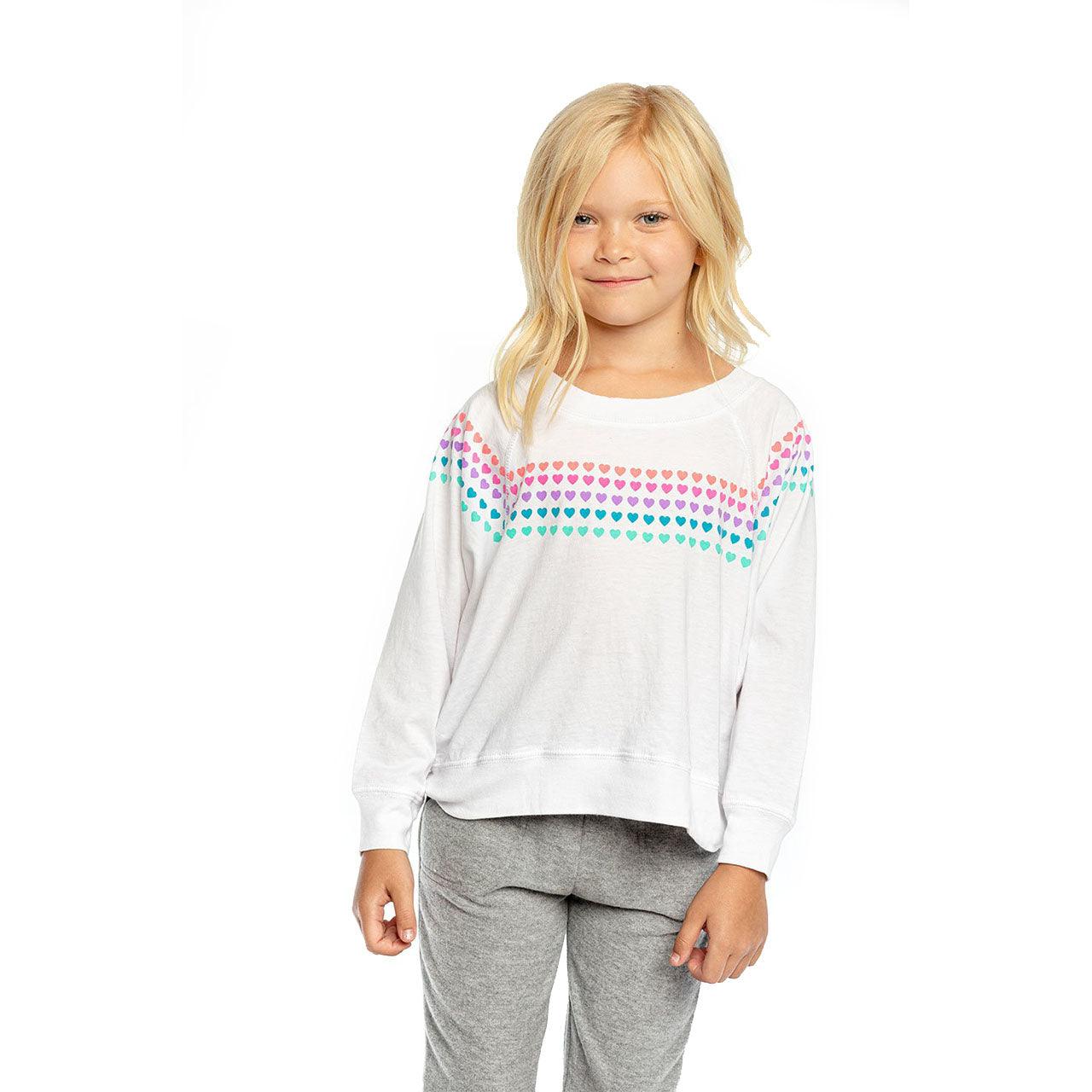 Rainbow Hearts Boxy Dolman Sleeve - Denny's
