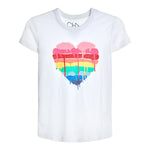 Drippy Rainbow Heart Tee - Denny's
