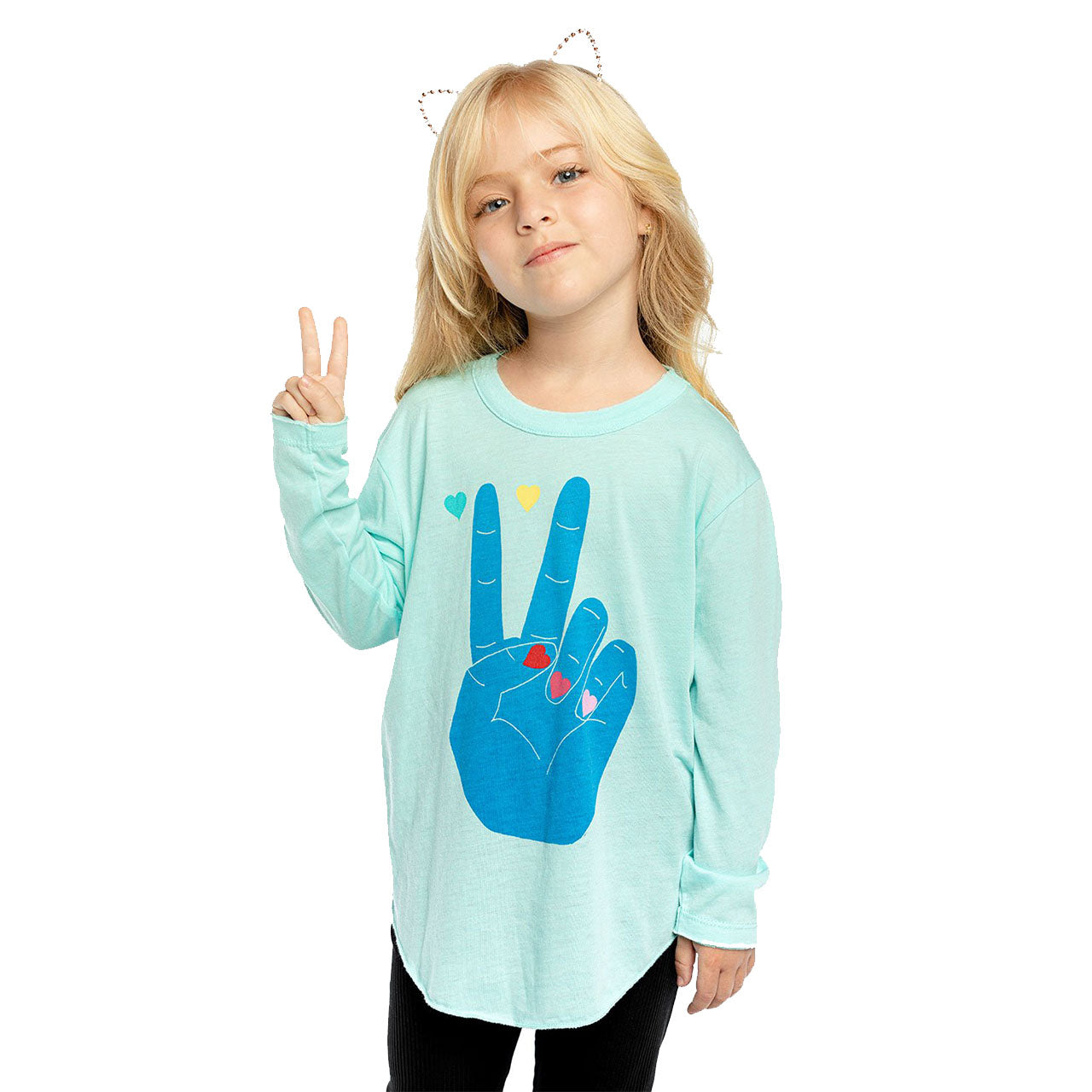Peace Fingers Long Sleeve Shirt - Denny's