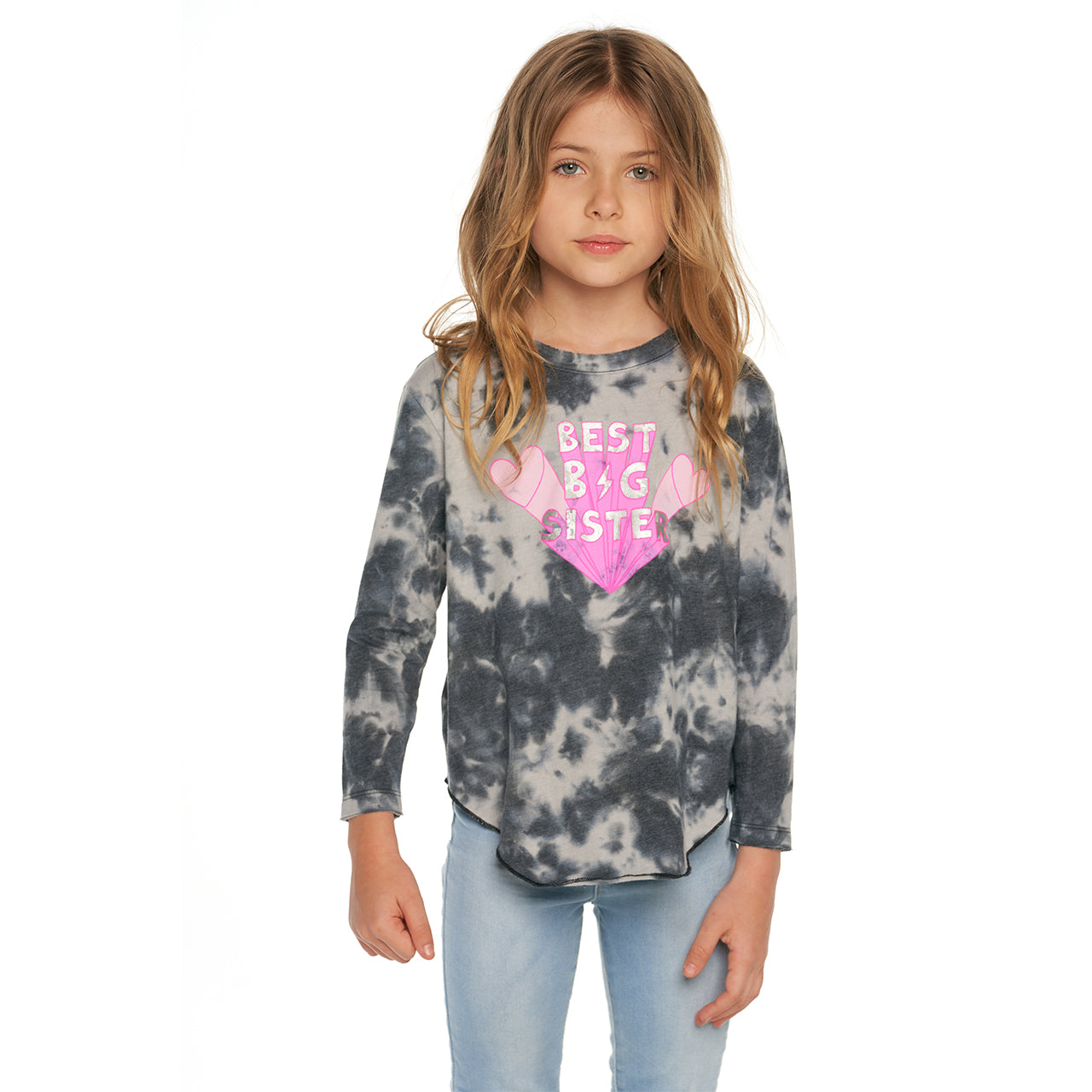Best Big Sister Tie Die Vintage Jersey Tee - Denny's