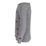 Love Knit Pull Over with Red Lips All Over - Denny's