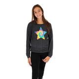 Long Sleeve Knit Raglan with Tie Dye Star - Denny's