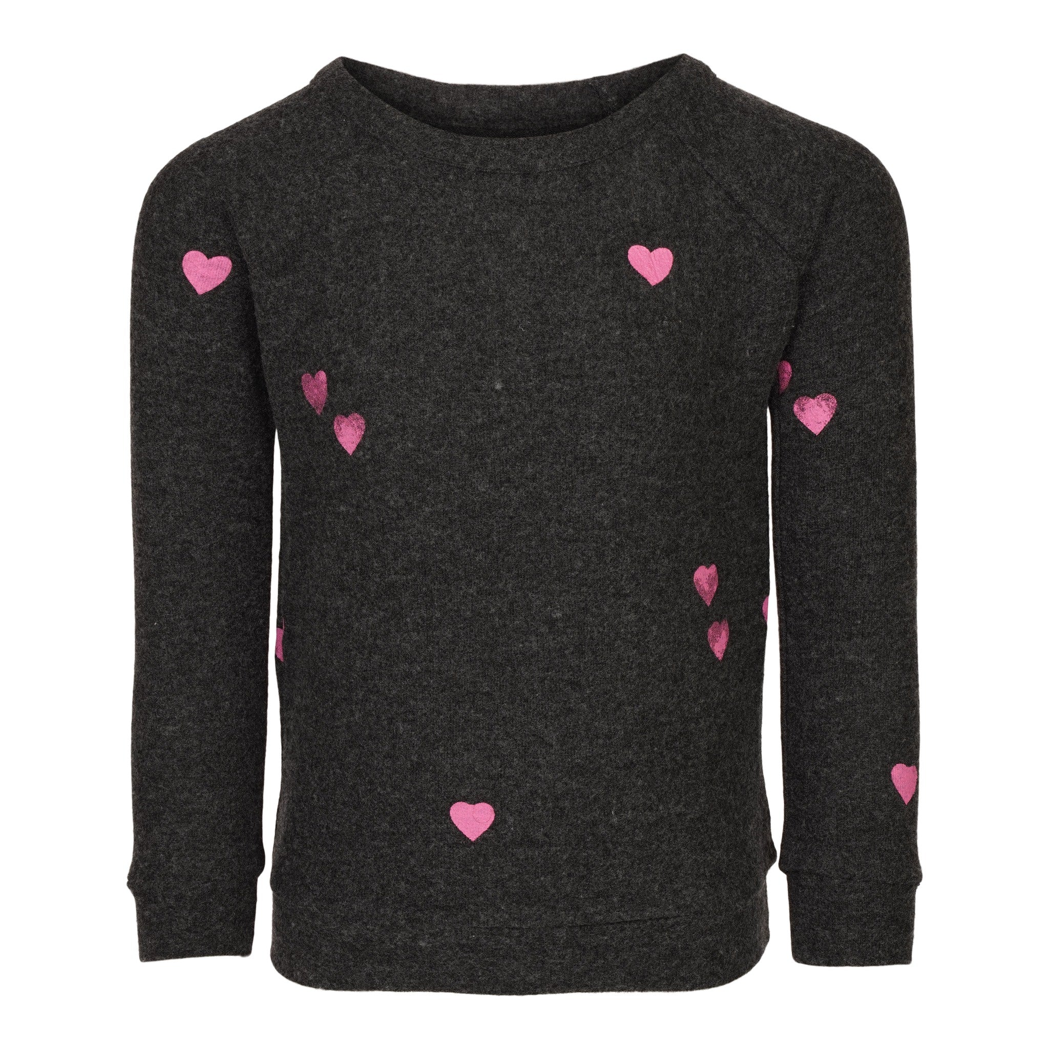 Allover Pink Hearts Long Sleeve Shirt - Denny's