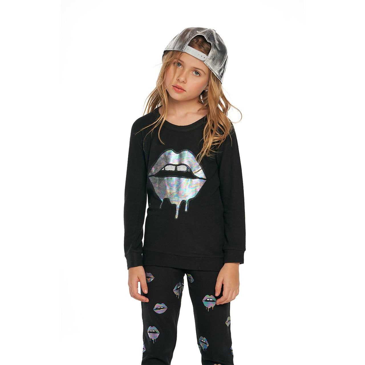 Drippy Silver Lip Knit Raglan - Denny's