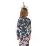 Tie Dye Pink Unicorn Knit Raglan - Denny's