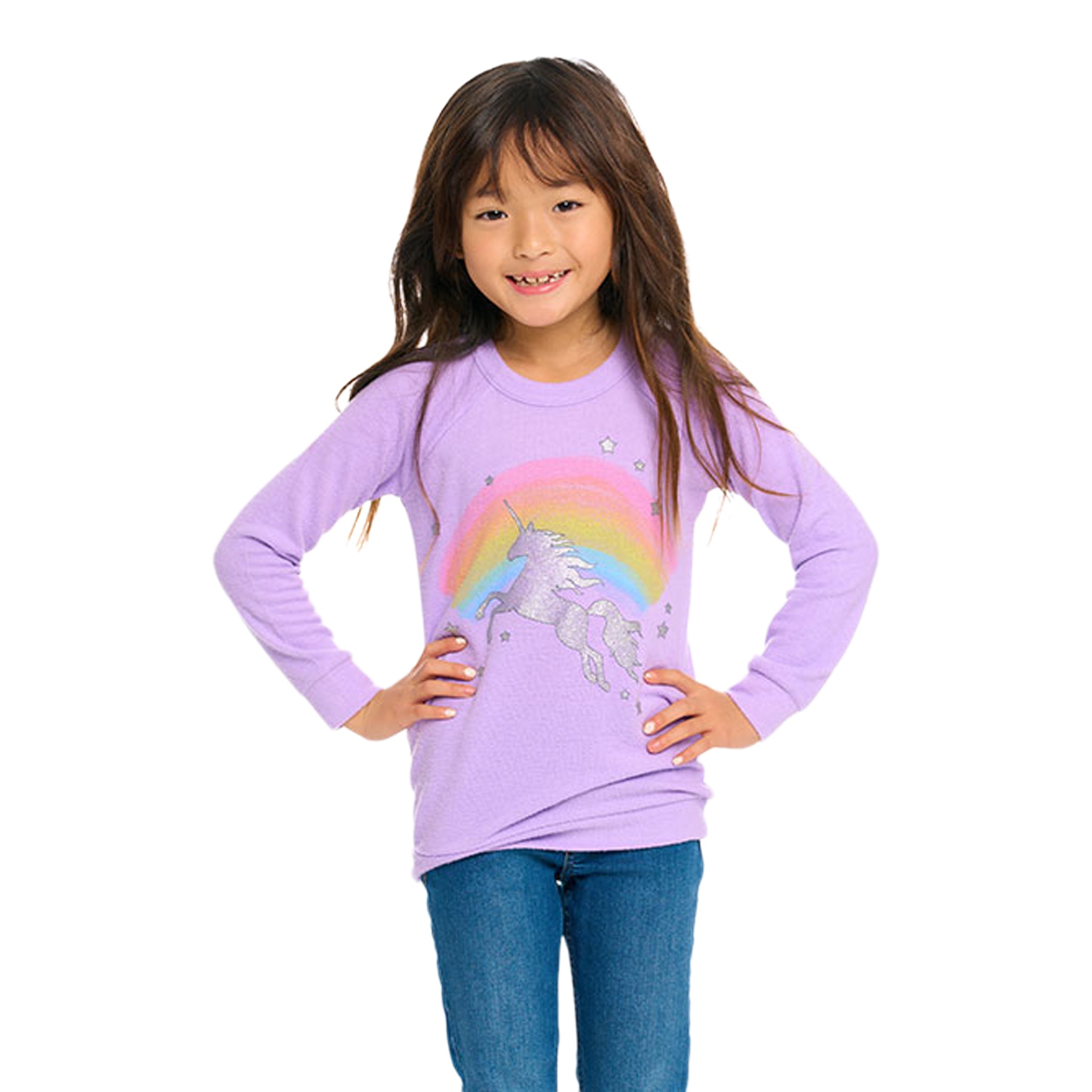 Glitter Rainbow Unicorn Top - Denny's