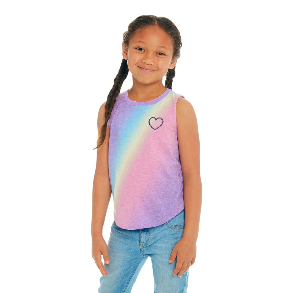 Tank Ombre Rainbow Heart - Denny's