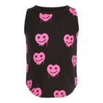 Allover Smiley Hearts Tank - Denny's