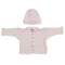 2pc Pink Flower Sweater & Hat Set - Denny's
