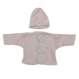 Pearl Flowers Chenile Sweater with Hat - Denny's