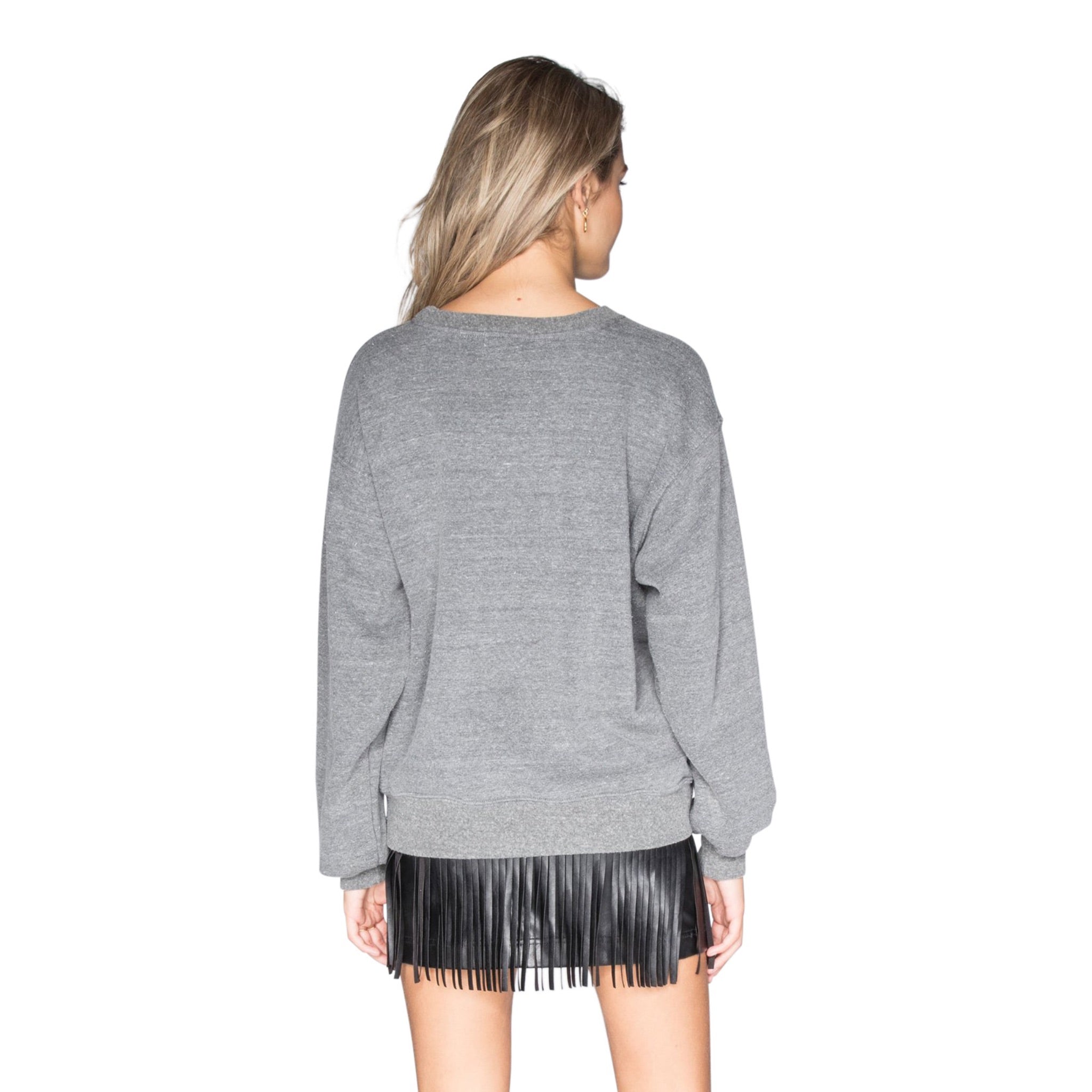 Love Skull Crew Oversized Sweatshirt - Denny's