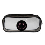 Smiley Patch Clear Pencil Cases - Denny's