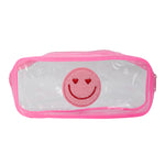 Smiley Patch Clear Pencil Cases - Denny's