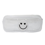 Smiley Patch Clear Pencil Cases - Denny's