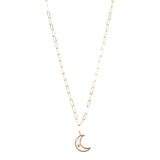 Clip Moon Necklace Paper Chain - Denny's