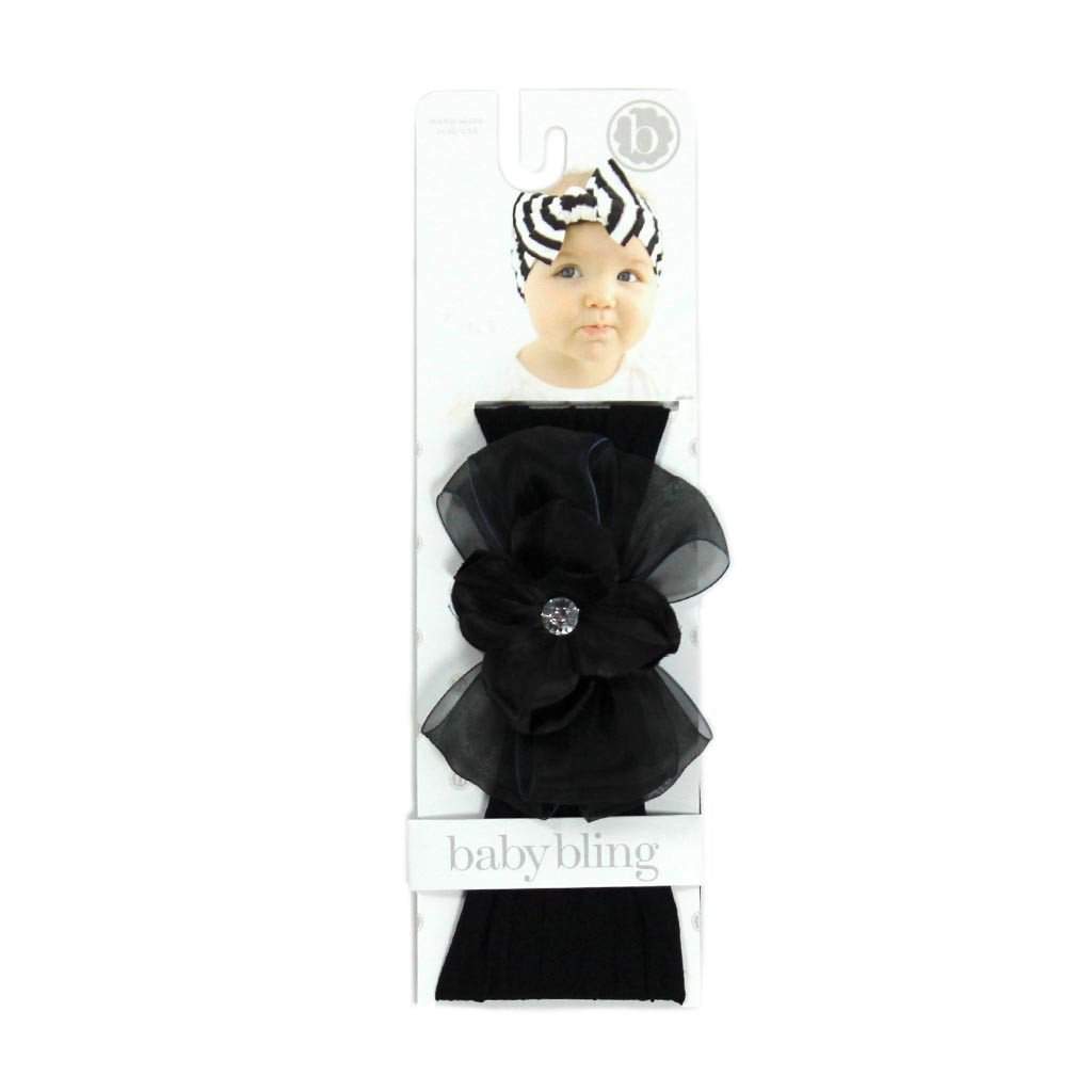Black Flower Headband - Denny's