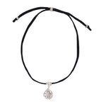Hammered Hamsa Disc Stretchy Choker - Denny's