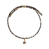 Black Star on Leopard Choker - Denny's