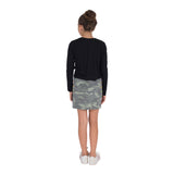 Camo Skirt with Zipper and Ombre Stars on Sides - Denny's