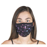Mini Heart Multi Mask 96% Poly 4% Spandex - Denny's