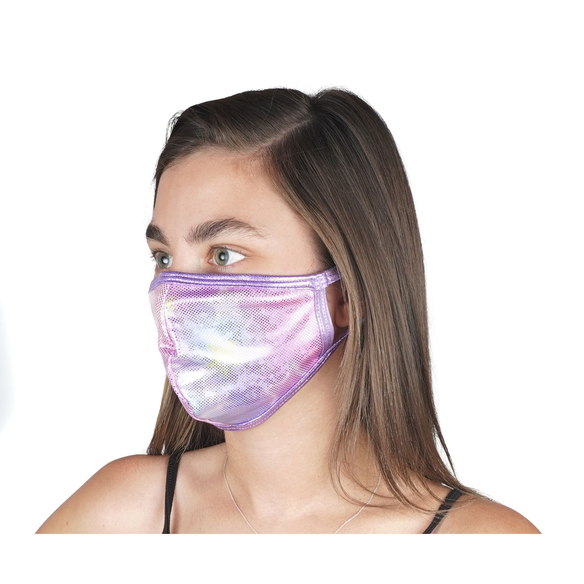 Pastel Stars Mask 96% Poly 4% Spandex - Denny's