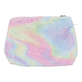 Fuzzy Tye Dye Water Color Cosmetic Bag - Denny's