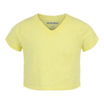 Courage Crop V-neck Tee - Denny's
