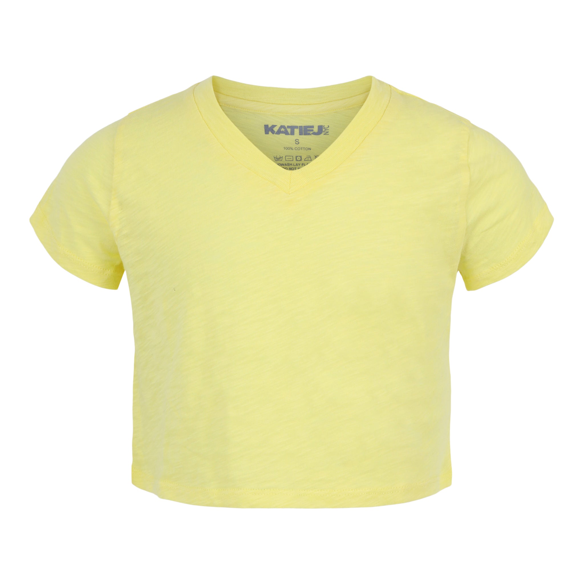 Courage Crop V-neck Tee - Denny's