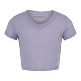 Courage Crop V-neck Tee - Denny's