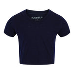 Courage Crop V-neck Tee - Denny's