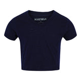 Courage Crop V-neck Tee - Denny's