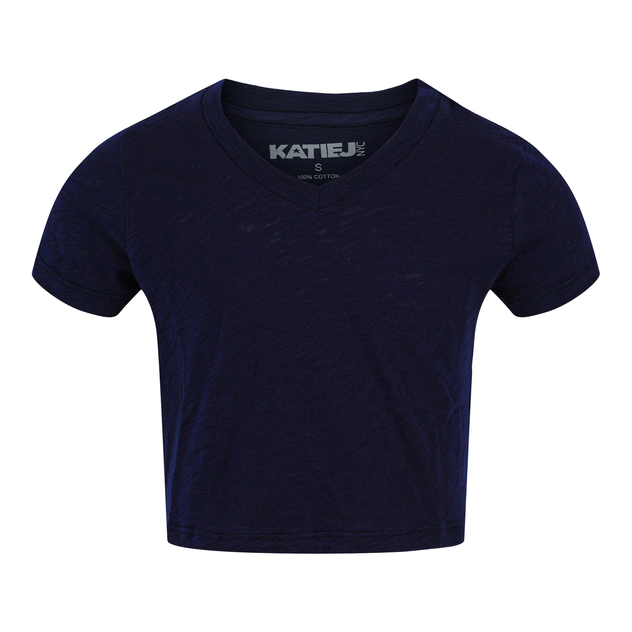 Courage Crop V-neck Tee - Denny's