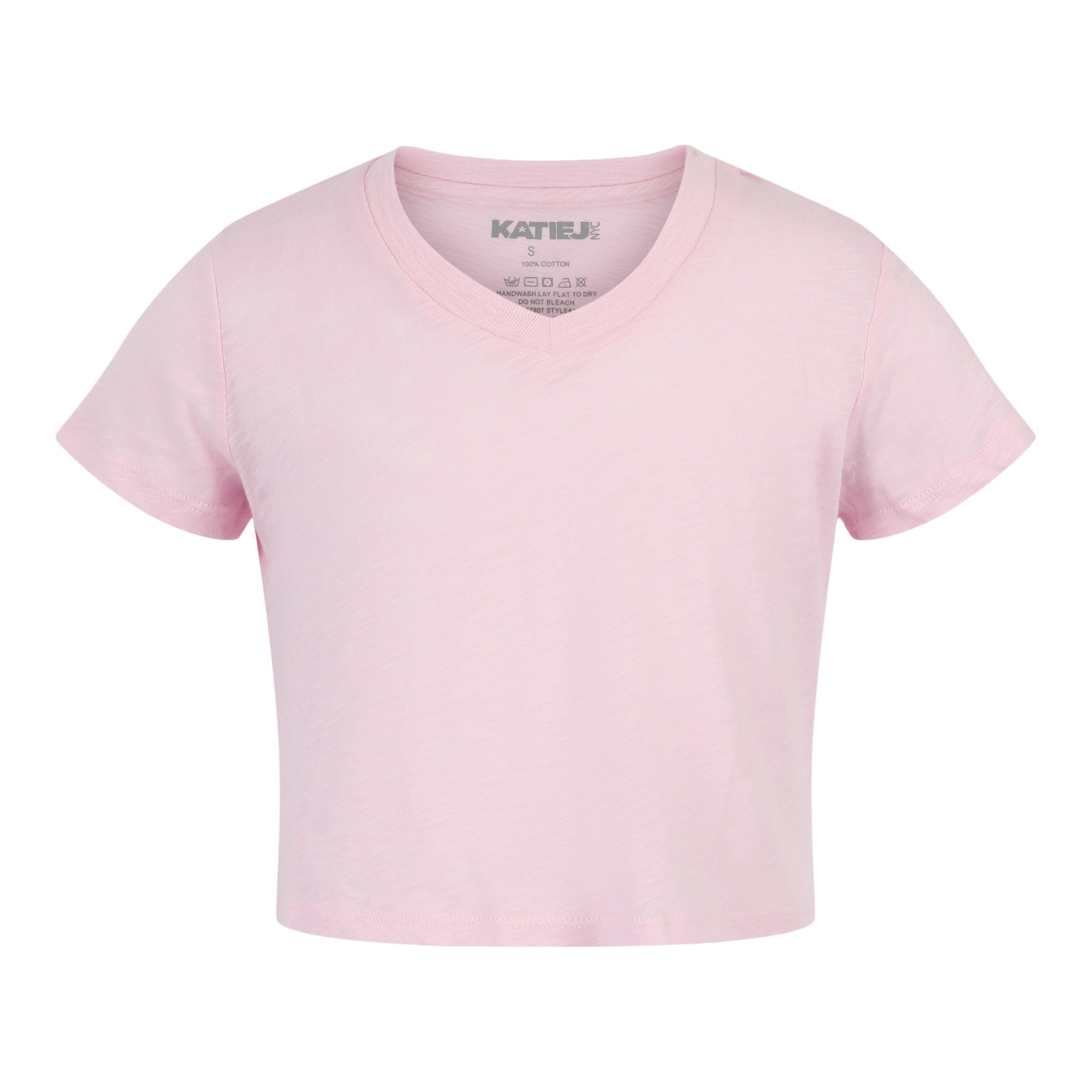 Courage Crop V-neck Tee - Denny's