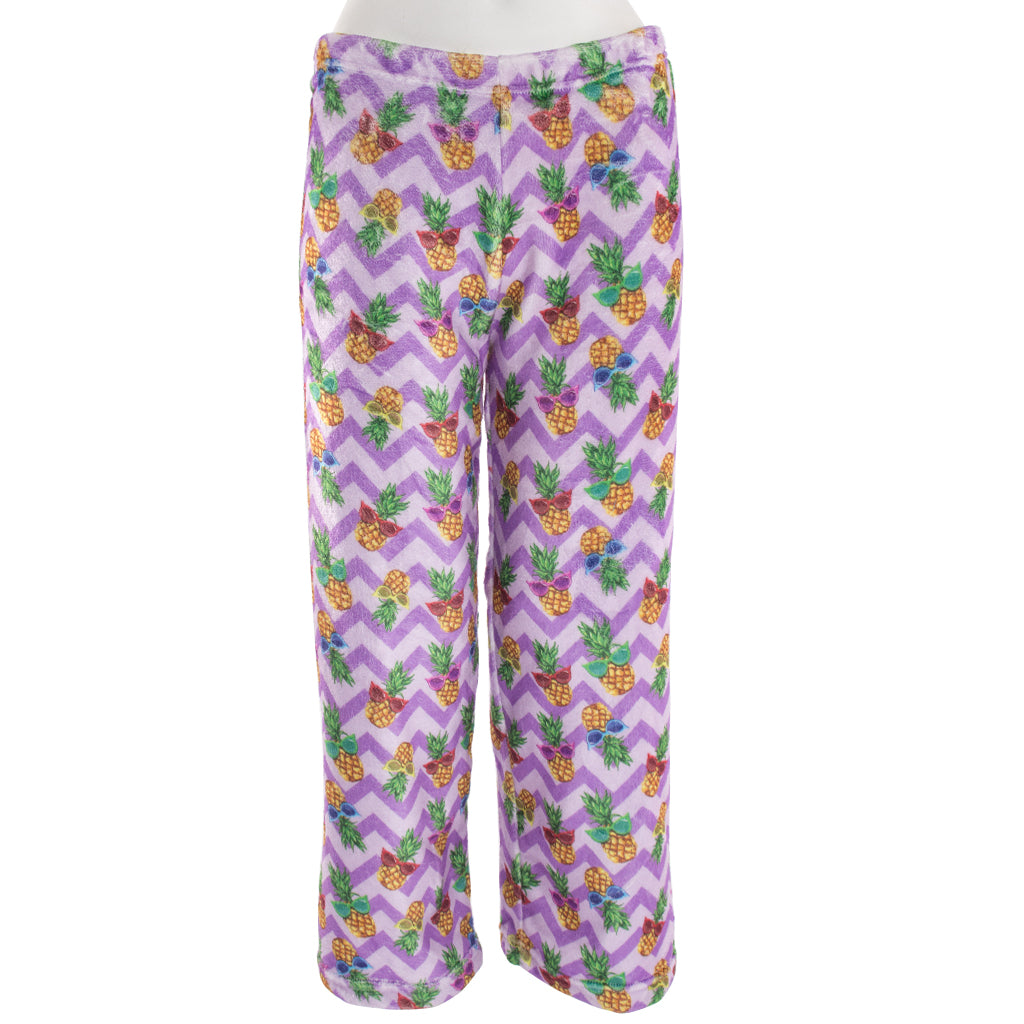 Chevron Pineapple Plush Pant - Denny's