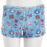 Denim Patch Plush Short - Denny's