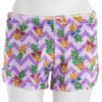 Chevron Pineapple Plush Short - Denny's