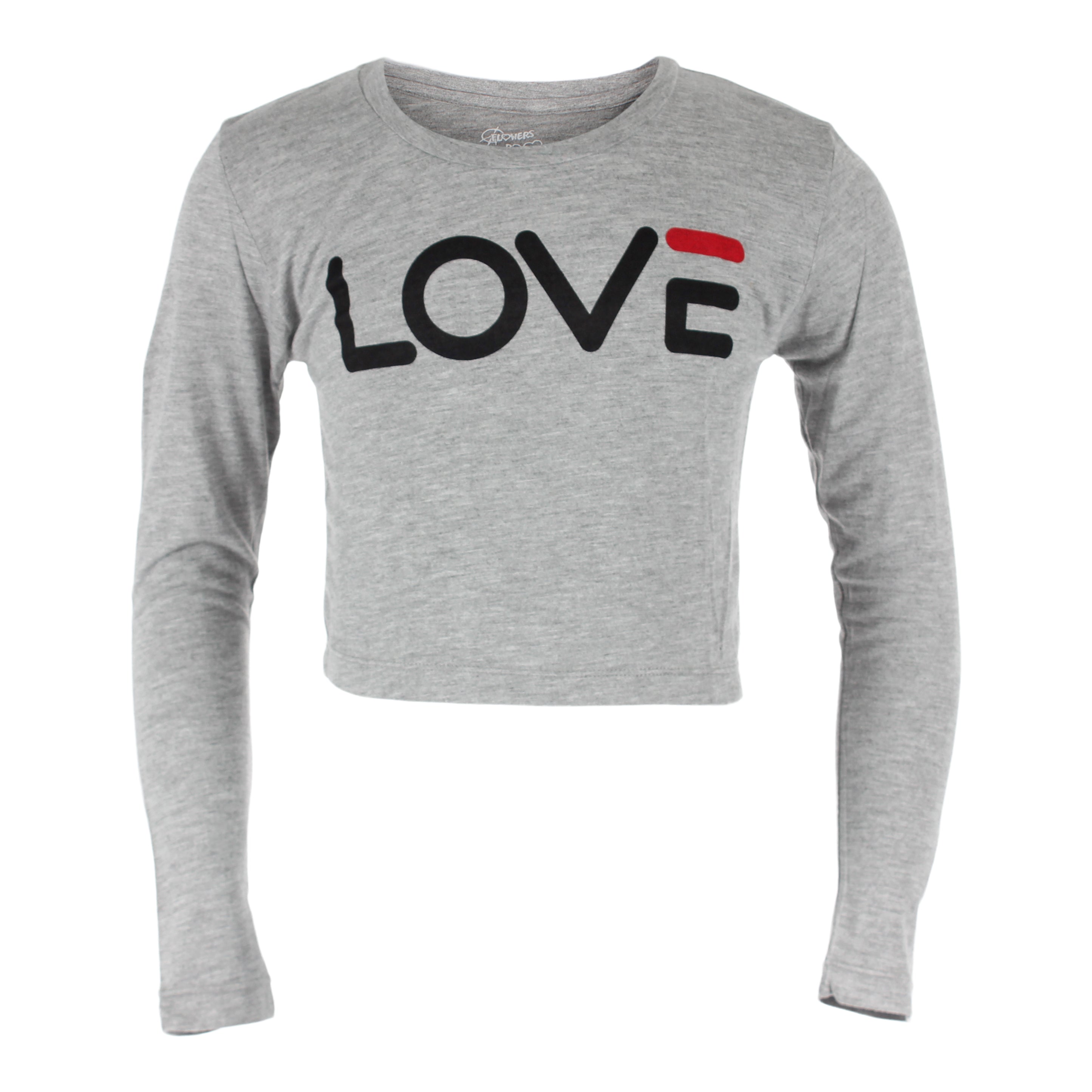 Long Sleeve Crop Top with Love - Denny's