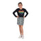 Long Sleeve Cropped Tee with Rainbow Striped Heart - Denny's